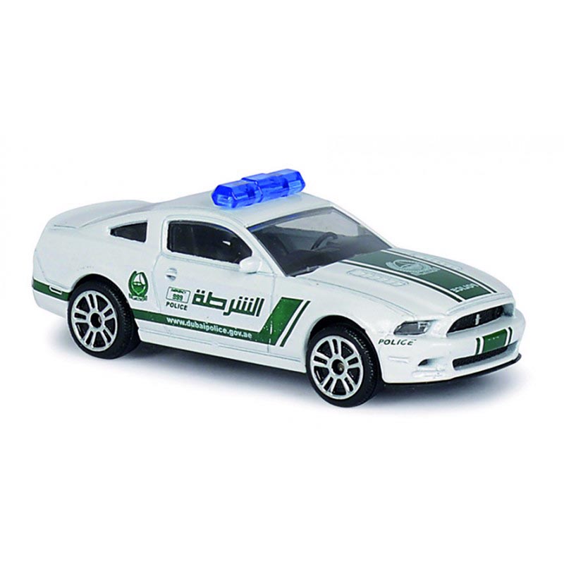Ford Mustang Boss 302 6/10 Majorette Dubai Police Super Cars 204A 1:64 2018 